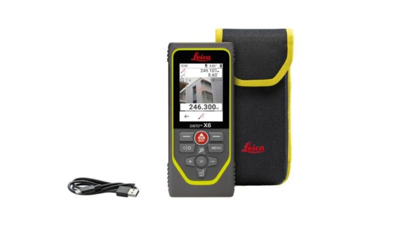 Leica X6-R+Cal Distance Meter, 250m Range, ± 1.0 mm Accuracy, PreCal