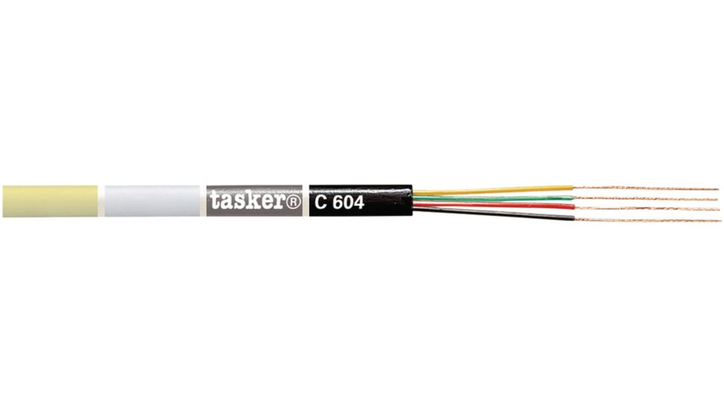 Tasker Data Cable, 4 Cores, 0.08 mm², 28 AWG, 100m, Multicore Cable
