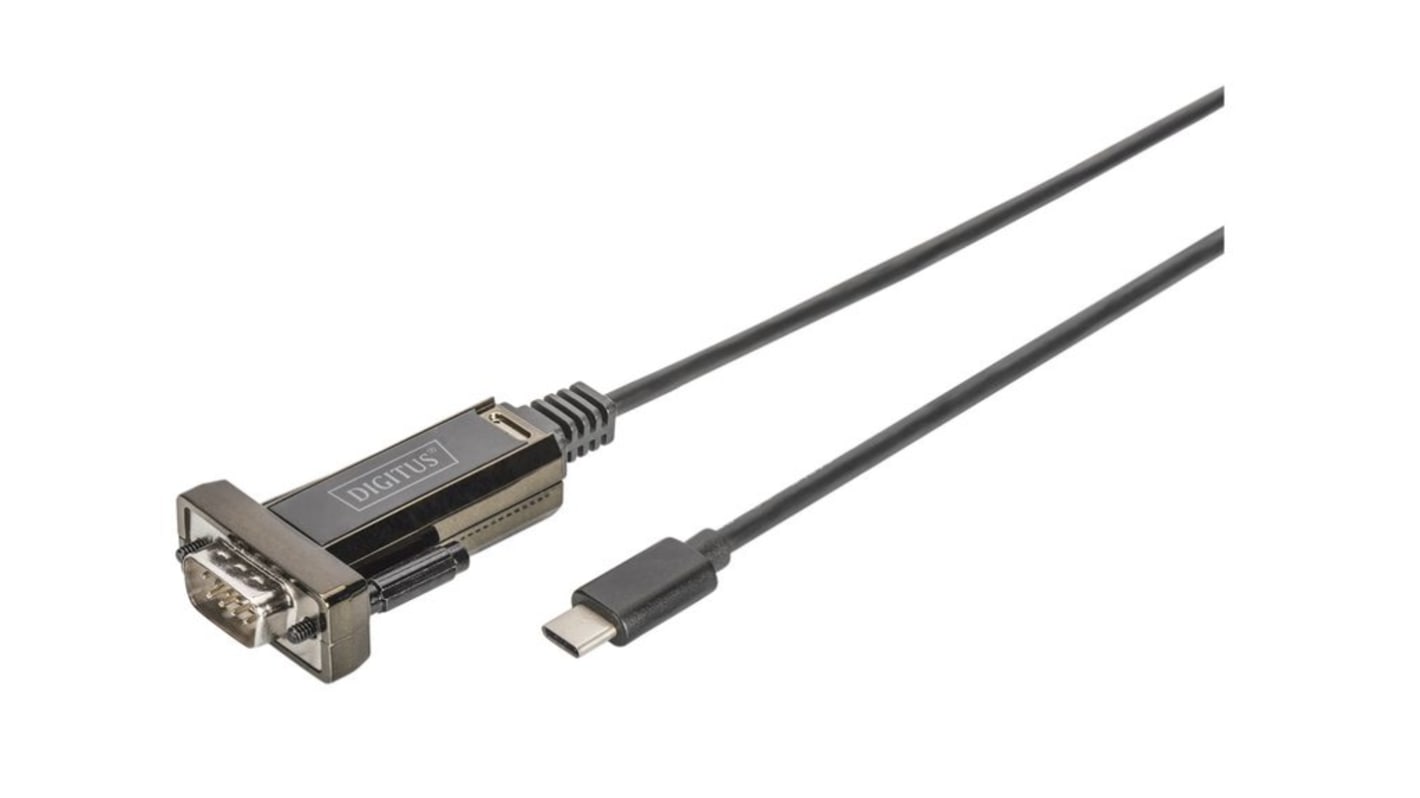 Digitus RS232 USB C Male to D-sub, 9 Pin Male USB Serial Cable Adapter