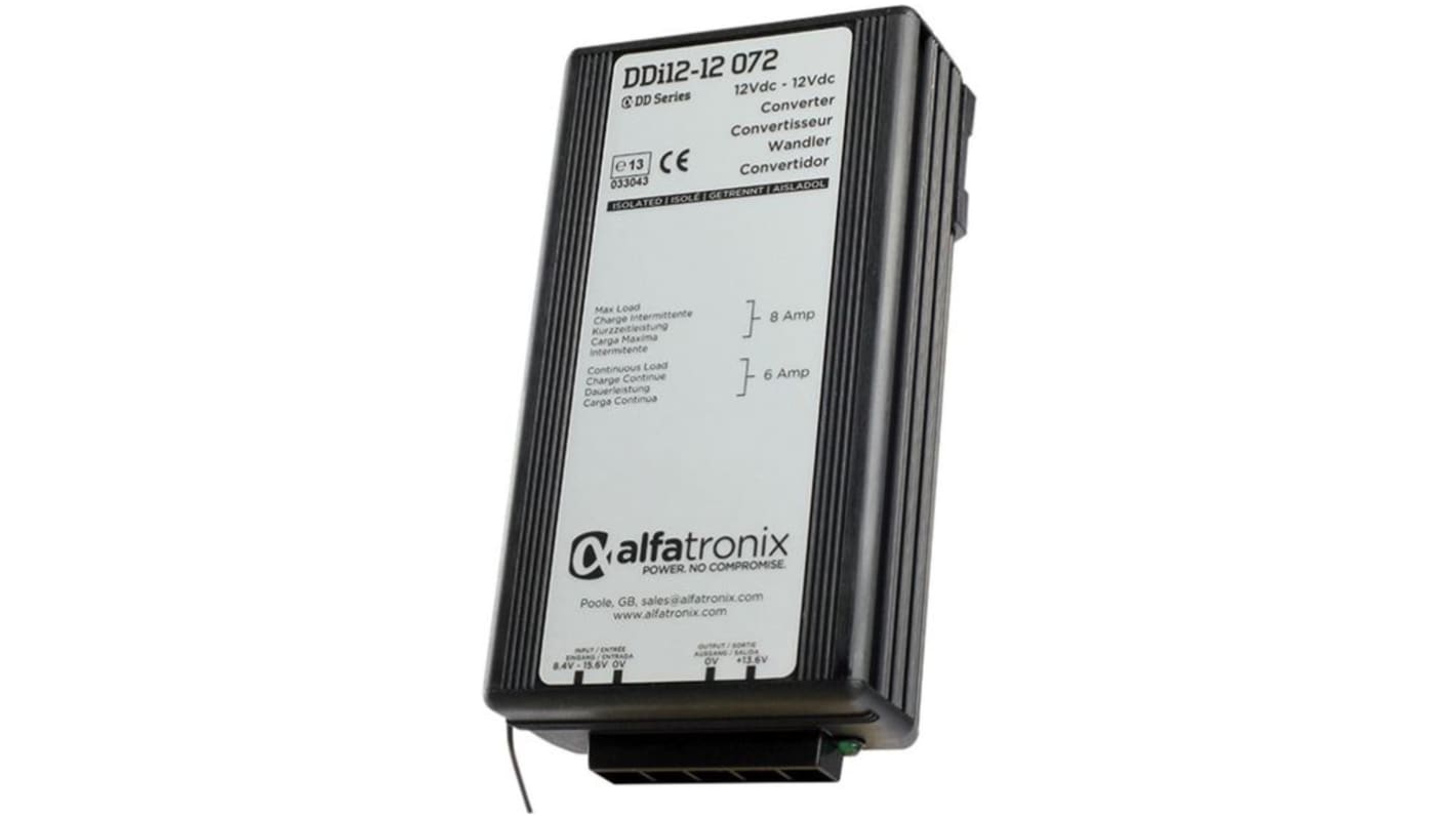 Convertitore c.c.-c.c. 72W, Vin 8,4 → 15,6 V dc, Vout 13.6V cc