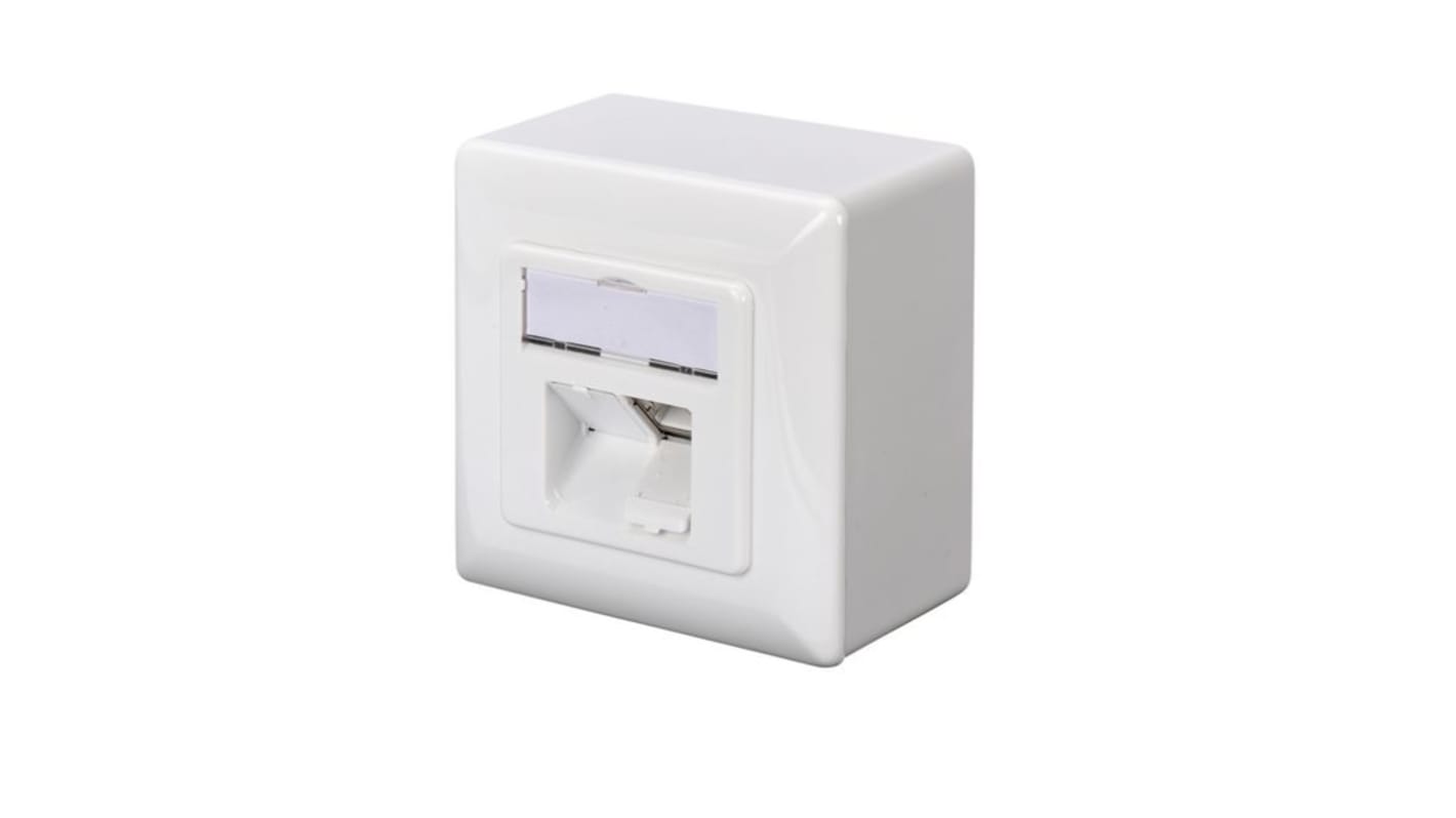 Toma de corriente Digitus, Blanco, sin interruptor