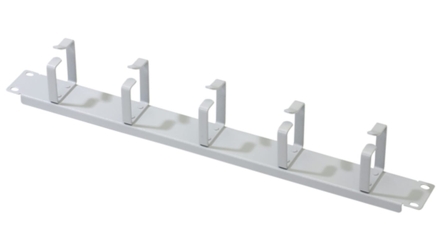 Digitus Grey Steel Cable Management Panel, 1U, 48.2 x 4.4 x 7.4cm