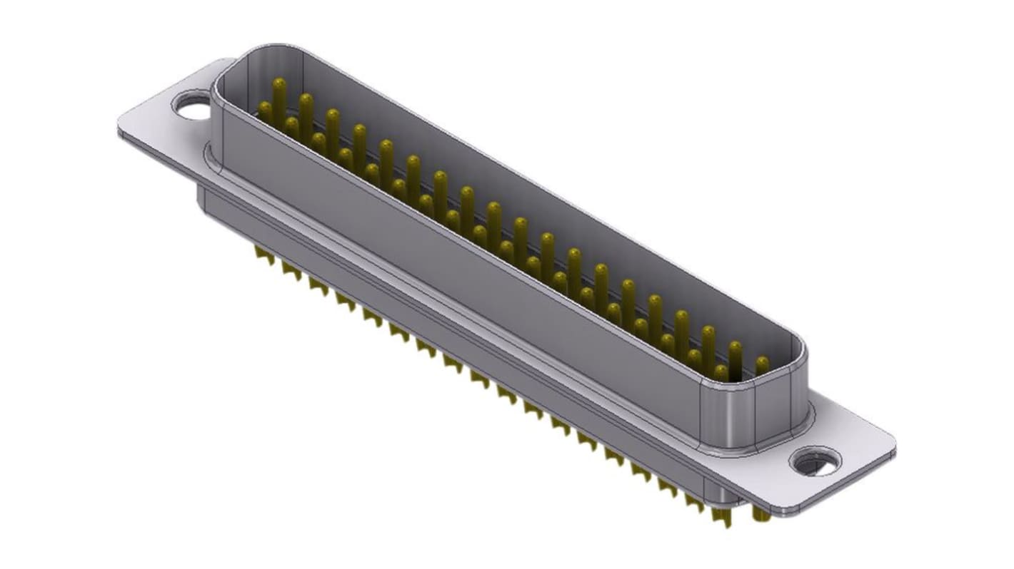 Conector D-sub Deltron, Serie DTZ, Recto, Montaje en PCB, Macho, con Bloqueos roscados