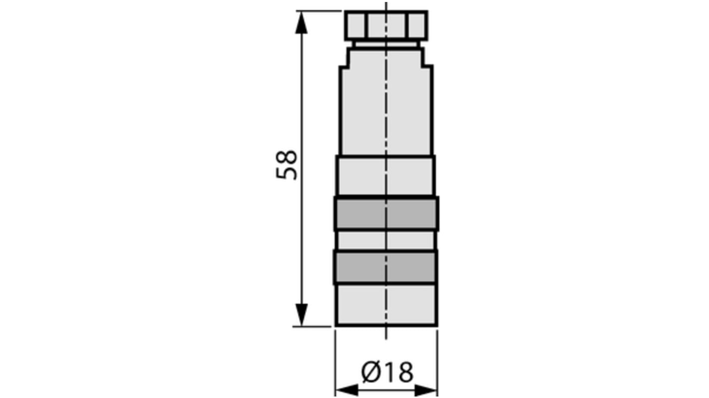 Conector circular Novotechnik hembra serie EEM de 1 vía hembra, IP67