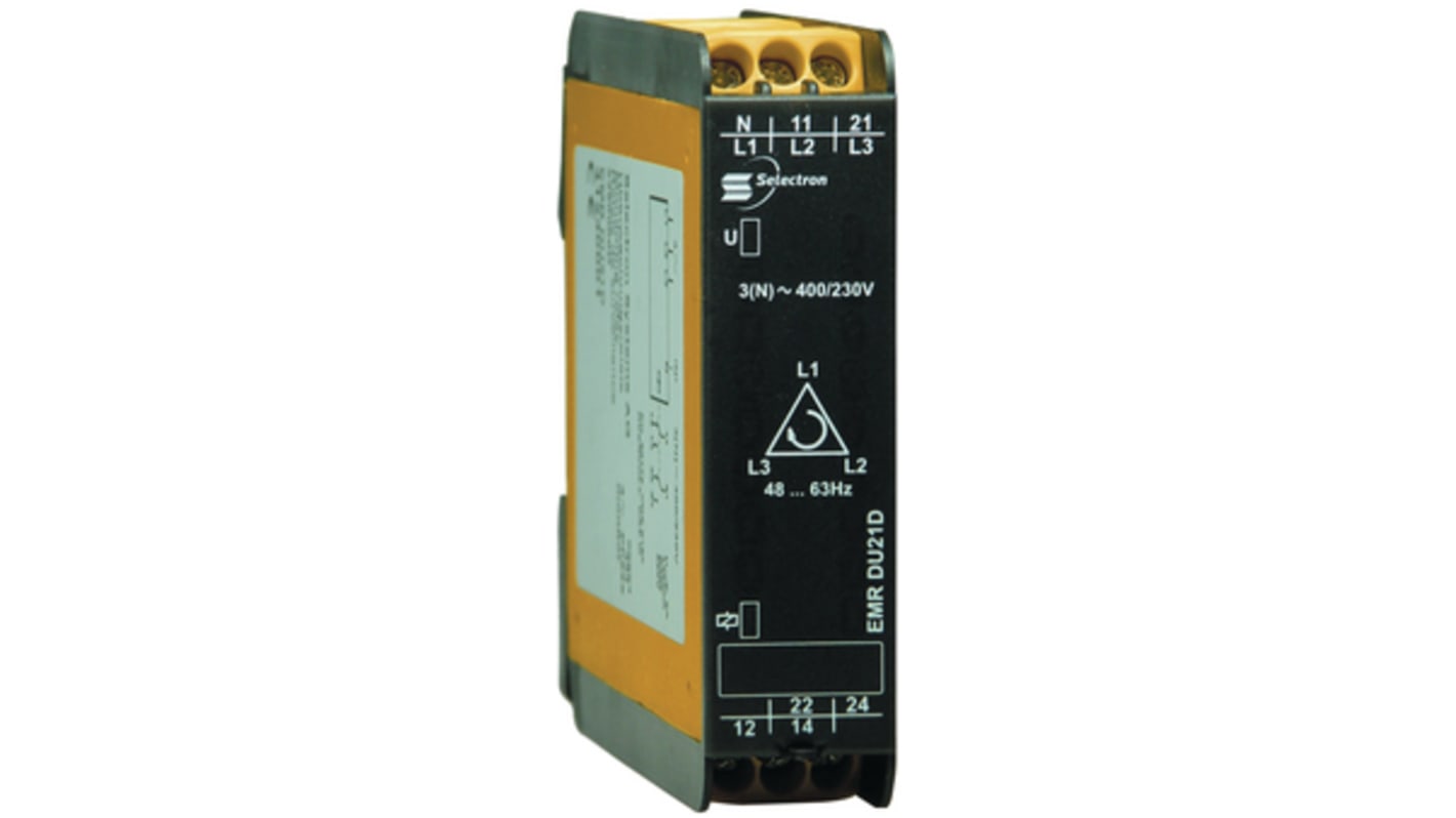 Relè di monitoraggio Selectron EMR DU21D, DPDT
