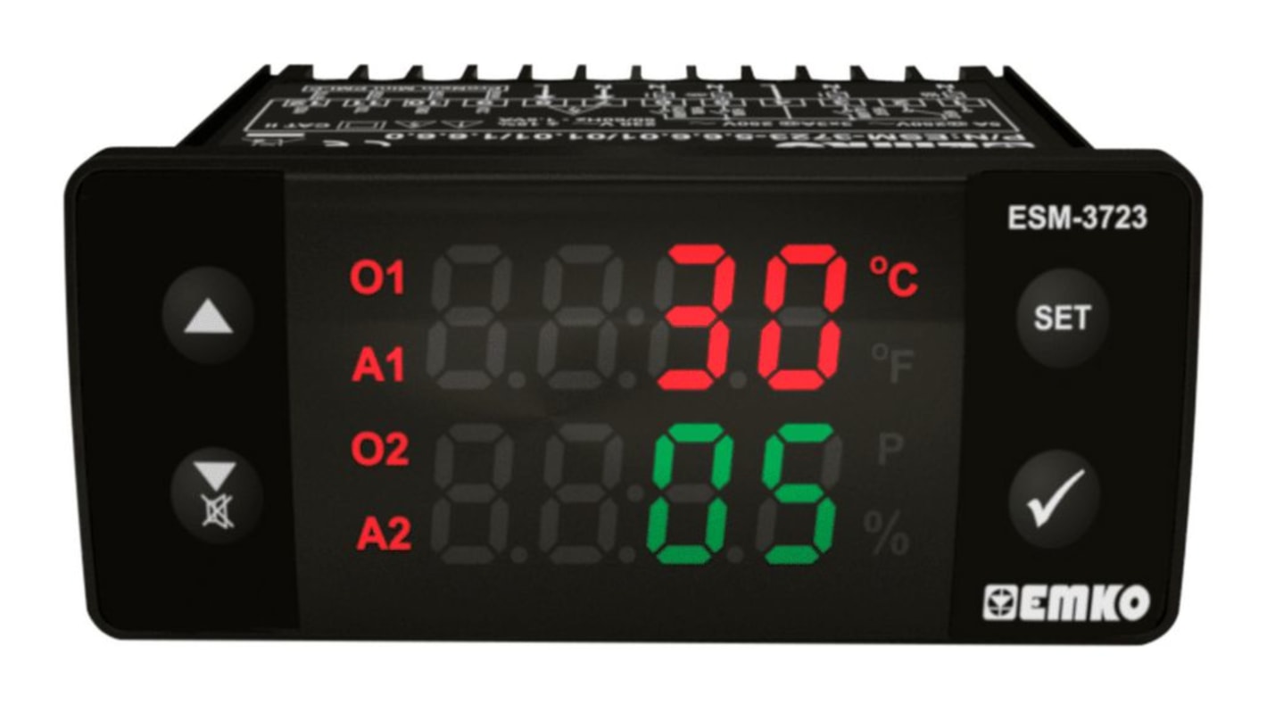 Rs-Online Controllore di processo Emko ESM 230 V c.a. 76x34.5x71mm Relè