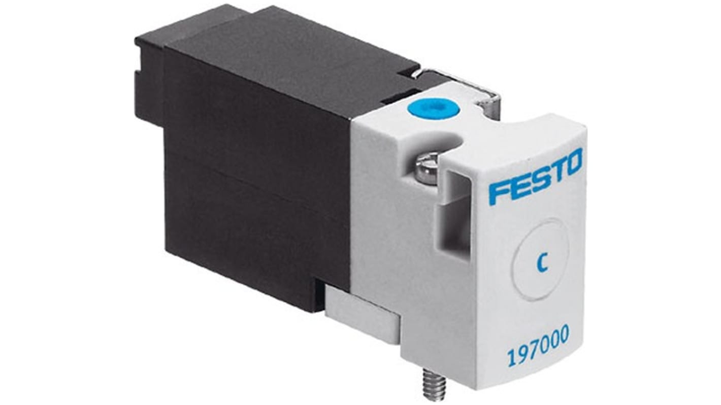 Electroválvula neumática Festo, Serie MHA1, Rosca M5, Función Monostable, Sistemas eléctricos