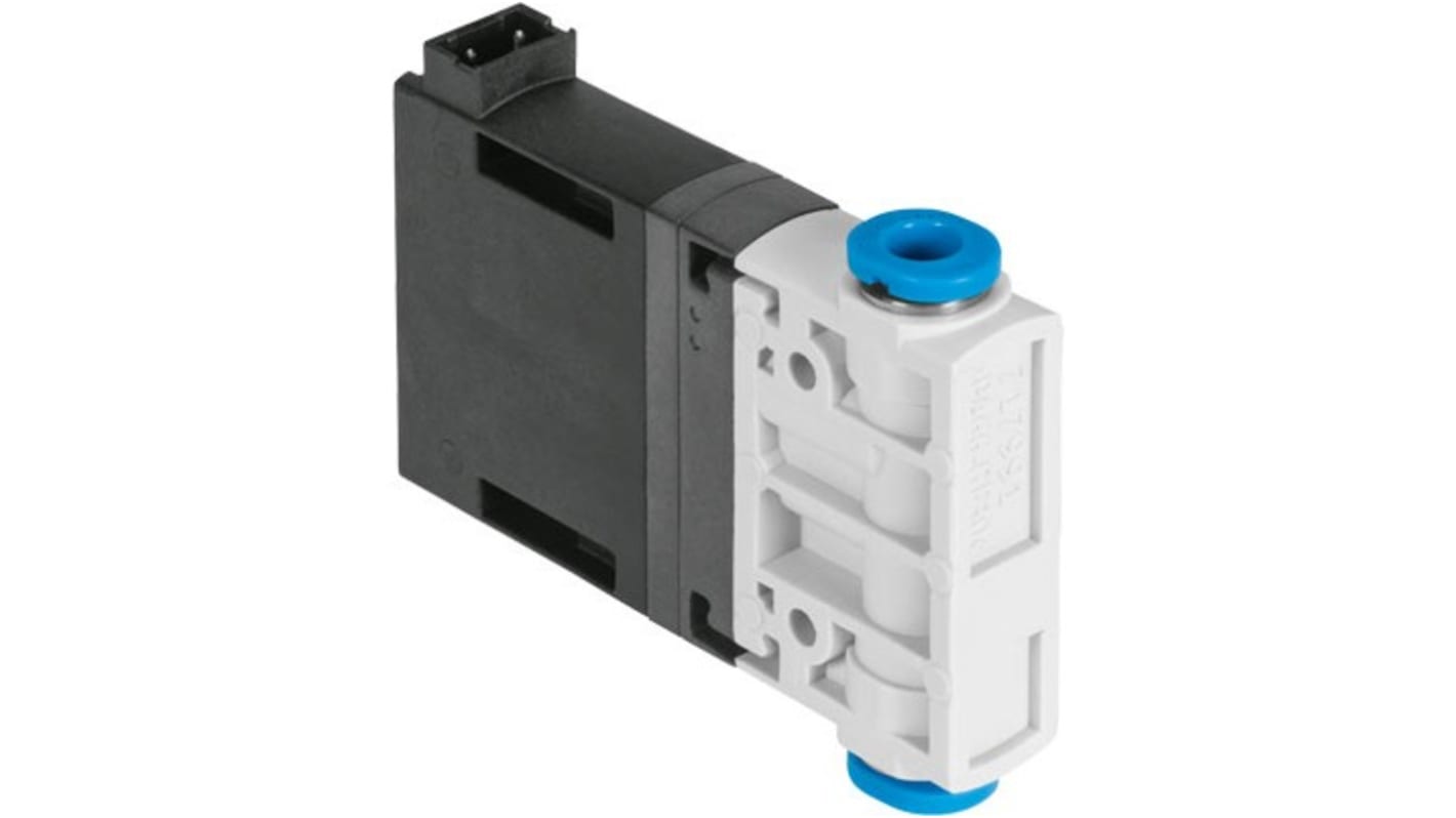 Festo Monostable Pneumatic Solenoid Valve - Electrical One-Touch Fitting 6 mm MHJ9 Series 24V dc