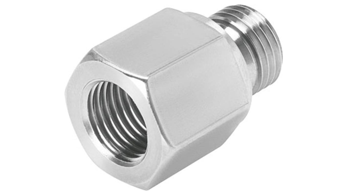 Festo NPFV Series Straight Threaded Adaptor, NPT 1/4 to NPT 1/4, Threaded Connection Style, 4727333