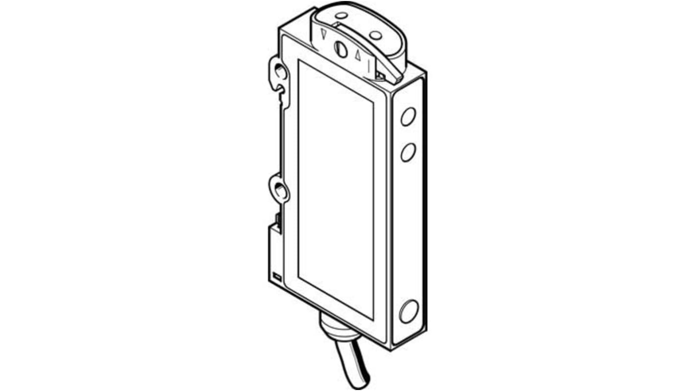 Sensor de fibra óptica, salida NPN, 10 - 30 V, IP64