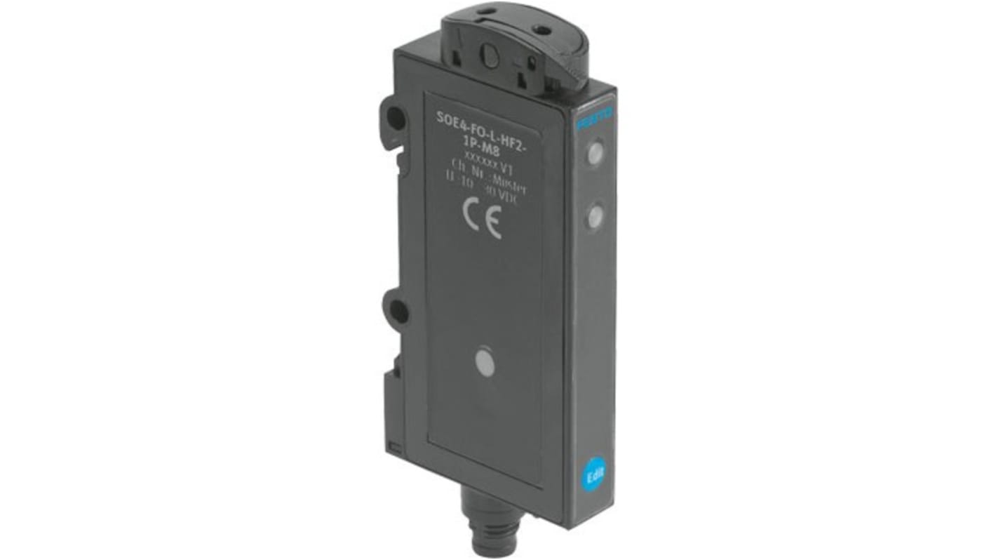 Sensor de fibra óptica, salida NPN, 10 - 30 V, IP64