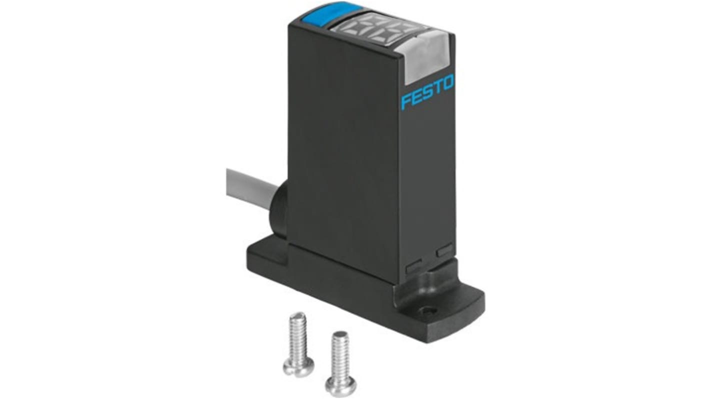 Festo SPAE Series Pressure Sensor, 0bar Min, -1bar Max, Analogue Output, Relative Reading