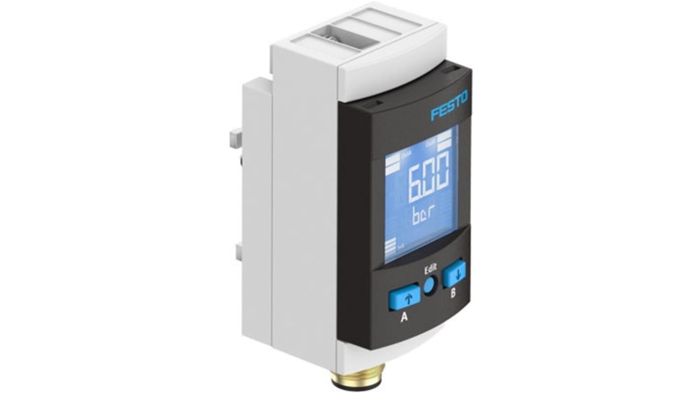 Sensore di pressione SPAU-P10R-MS4-F-L-PNLK-PNVBA-M12D, pressione massima 10 bar, IP65 M12