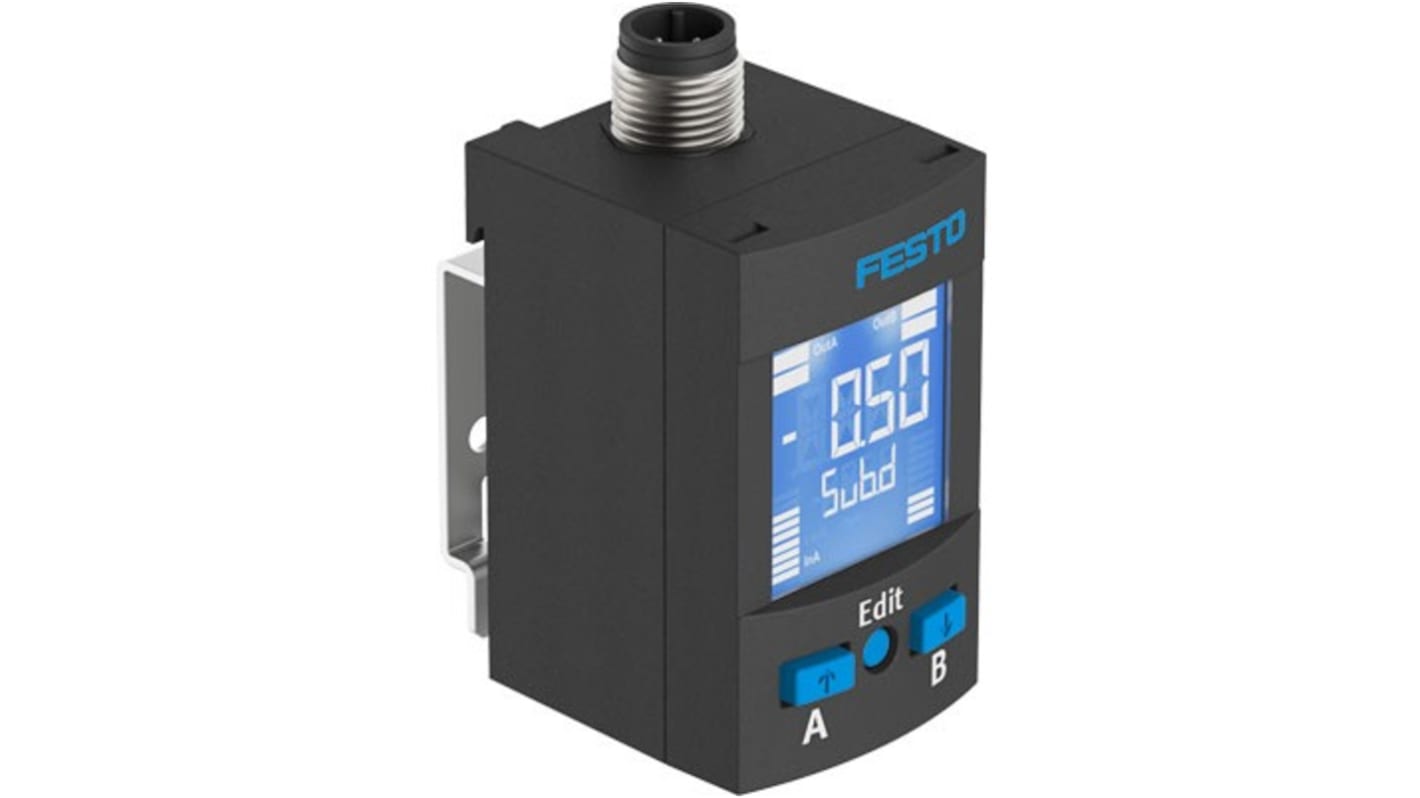 Sensore di pressione SPAU-P6R-W-G18FD-L-PNLK-PNVBA-M8U, pressione massima 6 bar, IP65, IP67 M8