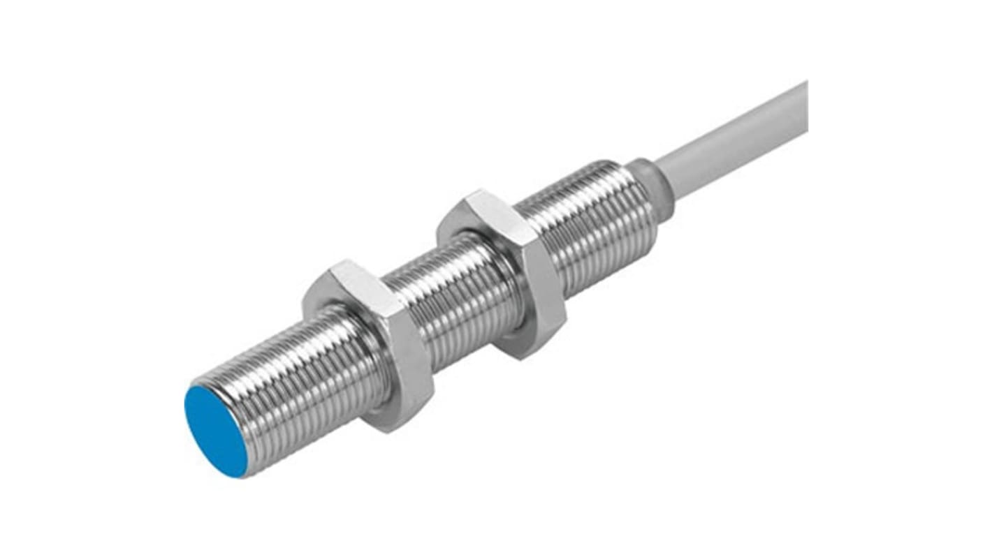 Sensore di prossimità Cilindrico Festo, NPN, M12 x 1, rilevamento 4 mm, 10 - 300 V