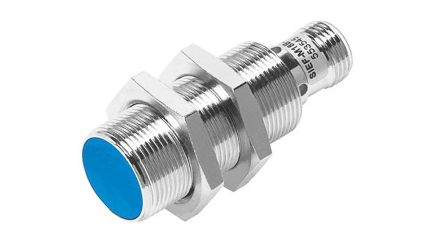 Sensor de proximidad, M18 x 1, alcance 5 mm, salida NPN, 10 - 30 V, IP68