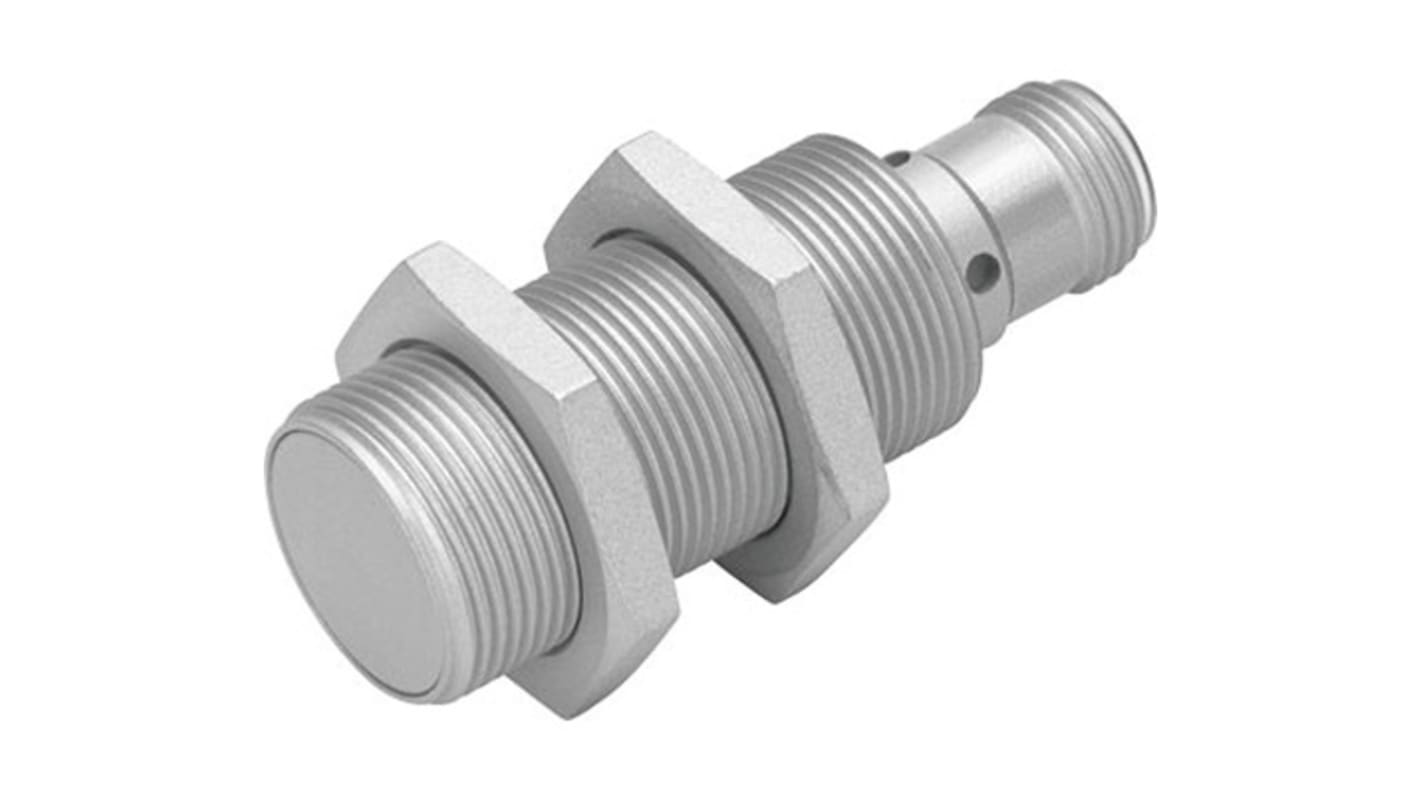 Sensor de proximidad, M18 x 1, alcance 12 mm, salida PNP, 10 - 30 V, IP67