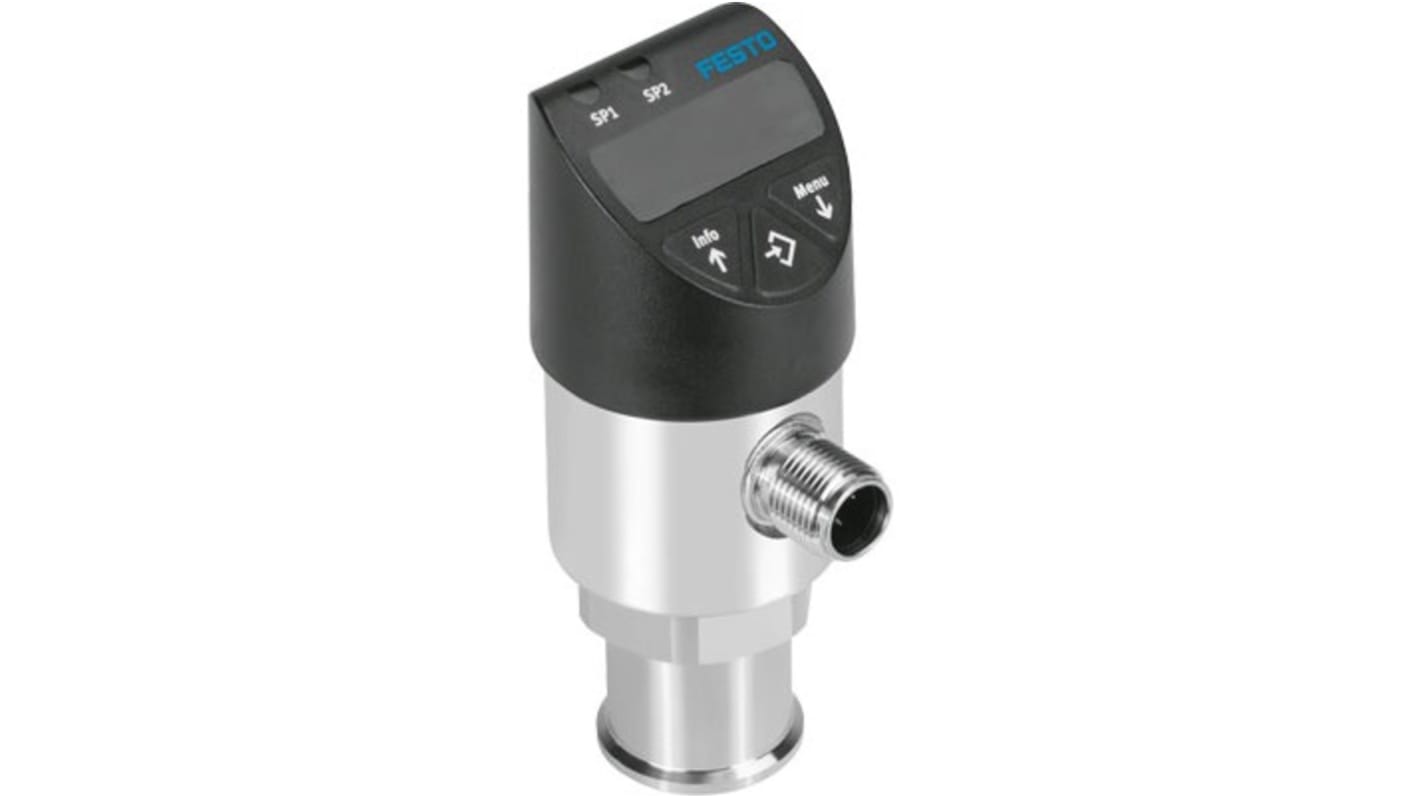 Festo Pressure Sensor, 15 - 35V dc, IP65, IP67 10 bar