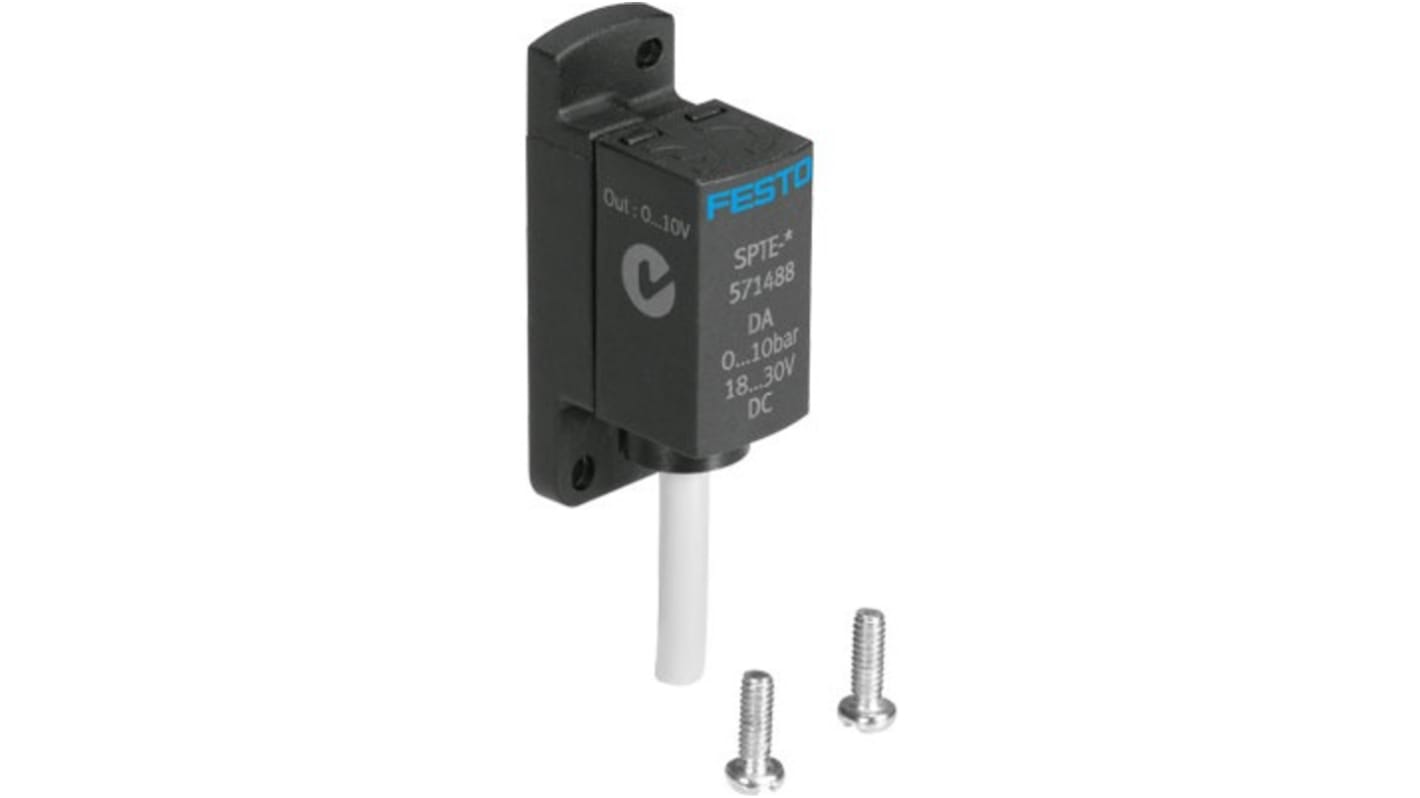 Festo Pressure Sensor, 18 - 30V dc, IP65, IP67, IP69K 10 bar