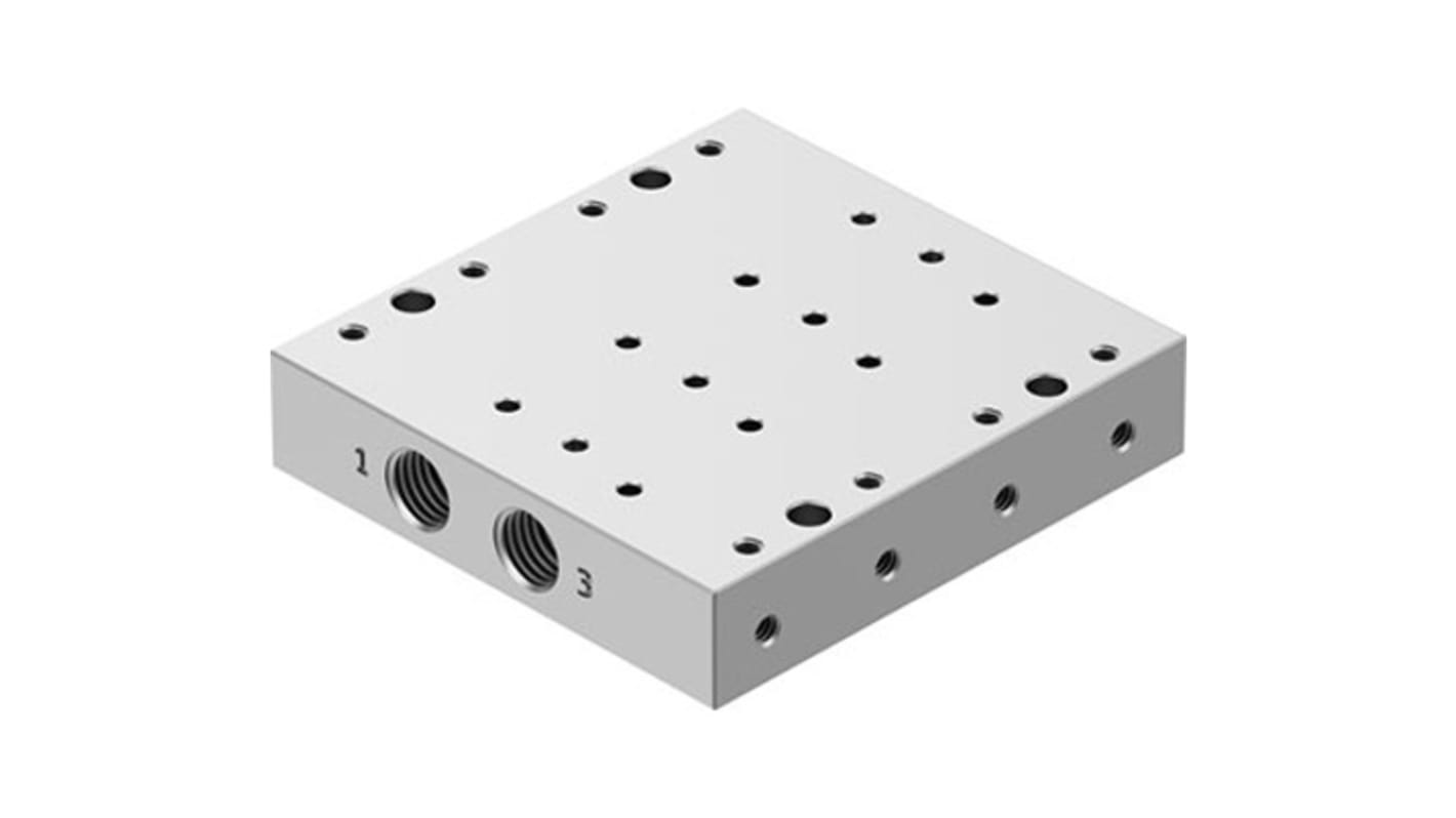 Festo VABM series 4 station G 1/8 Manifold for use with Valves, 8076387