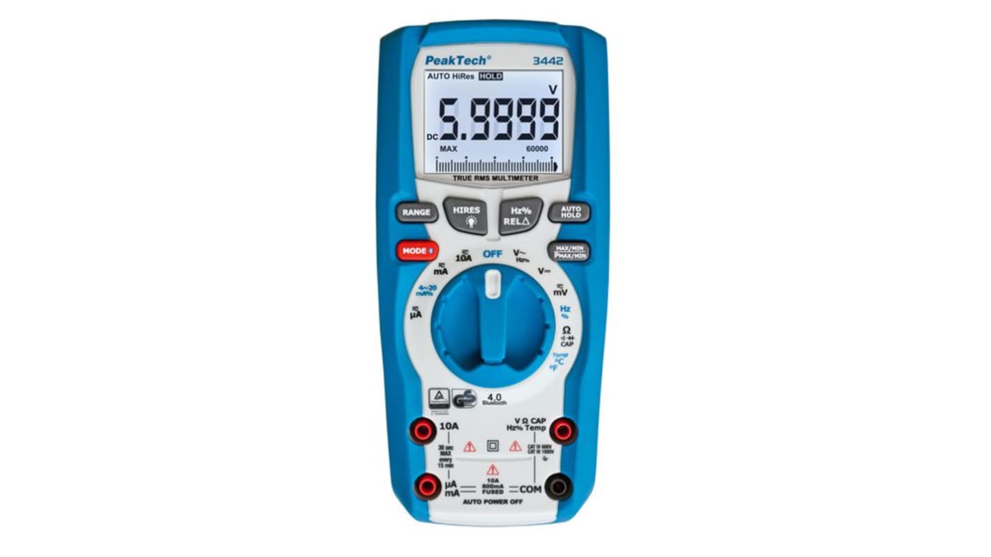 P3442 Multimeter, 10A ac, 1000V ac