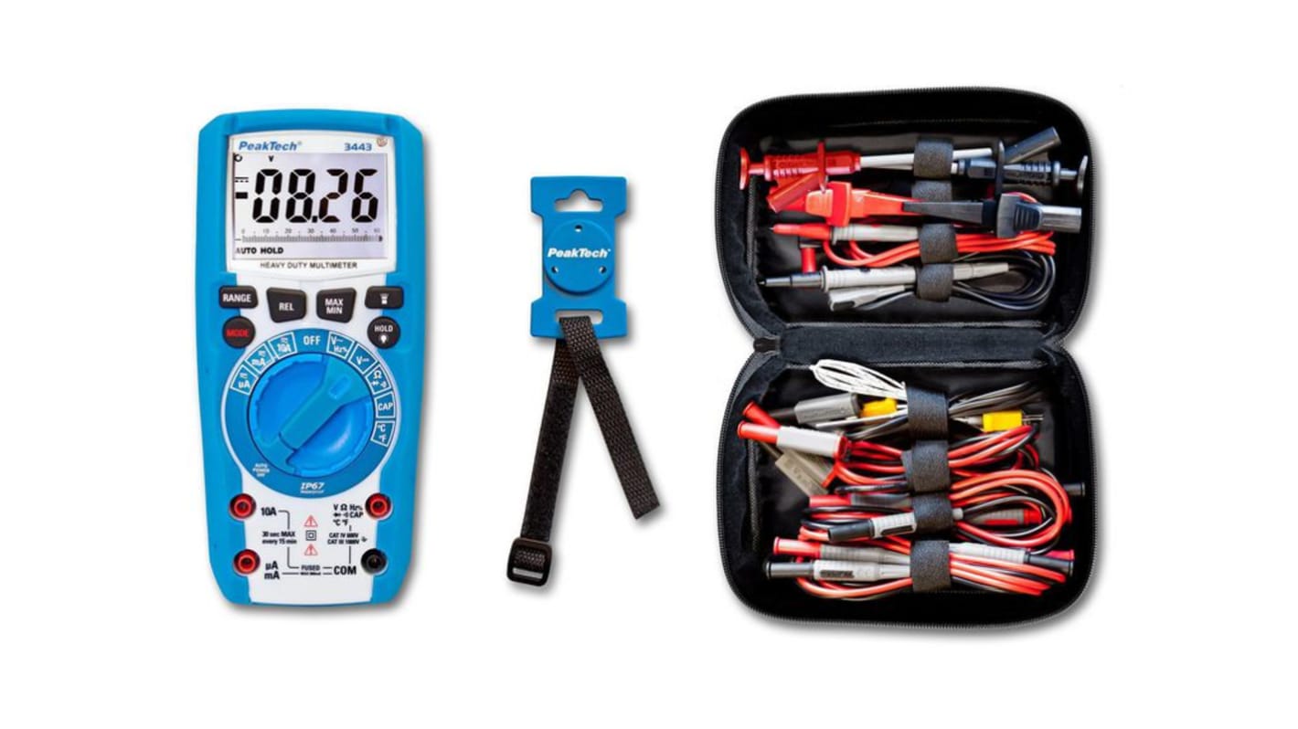 PeakTech P3443 + P8200 + P7100 Multimeter Kit