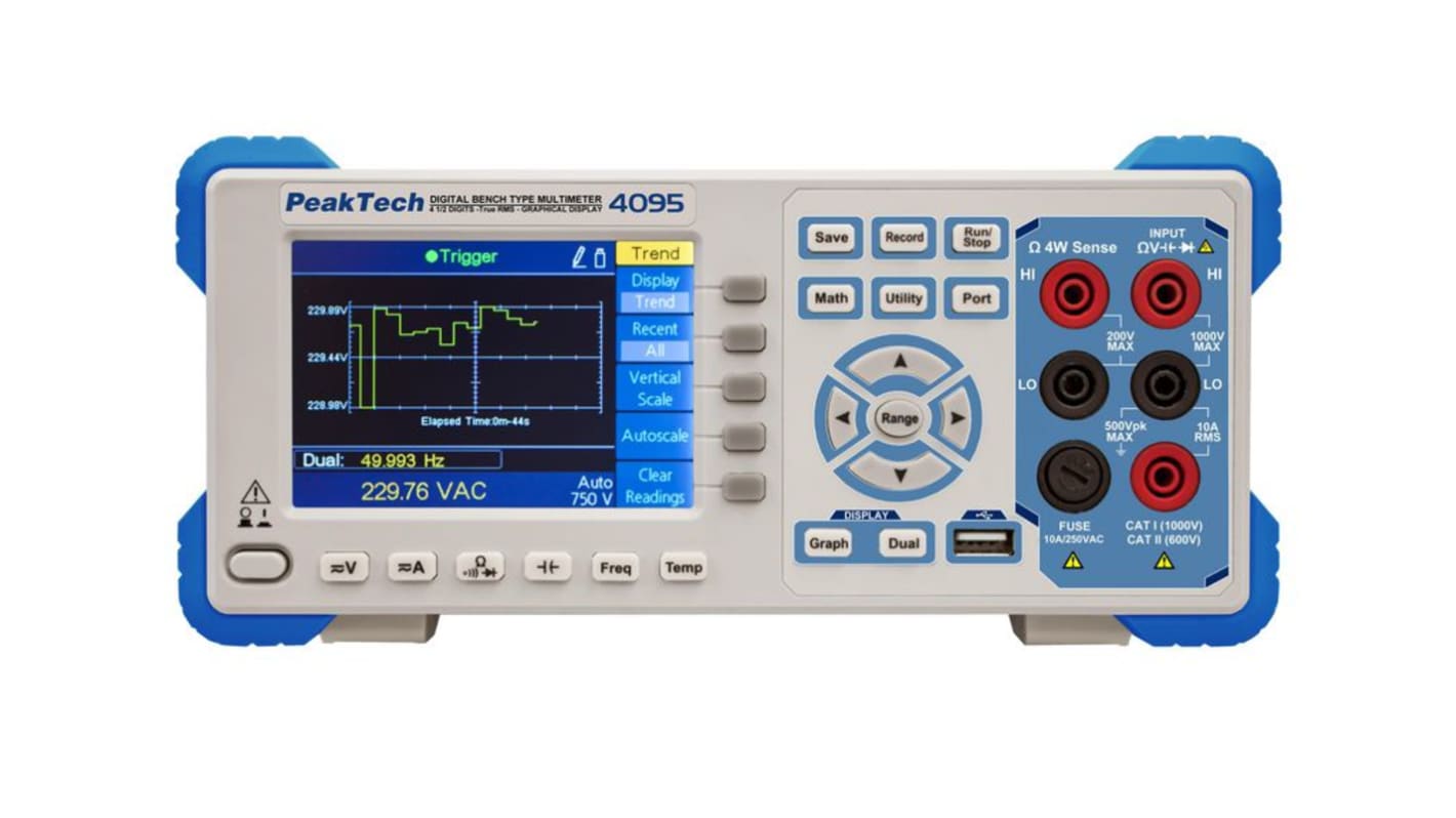 P4095 Multimeter, 10A ac, 750V ac