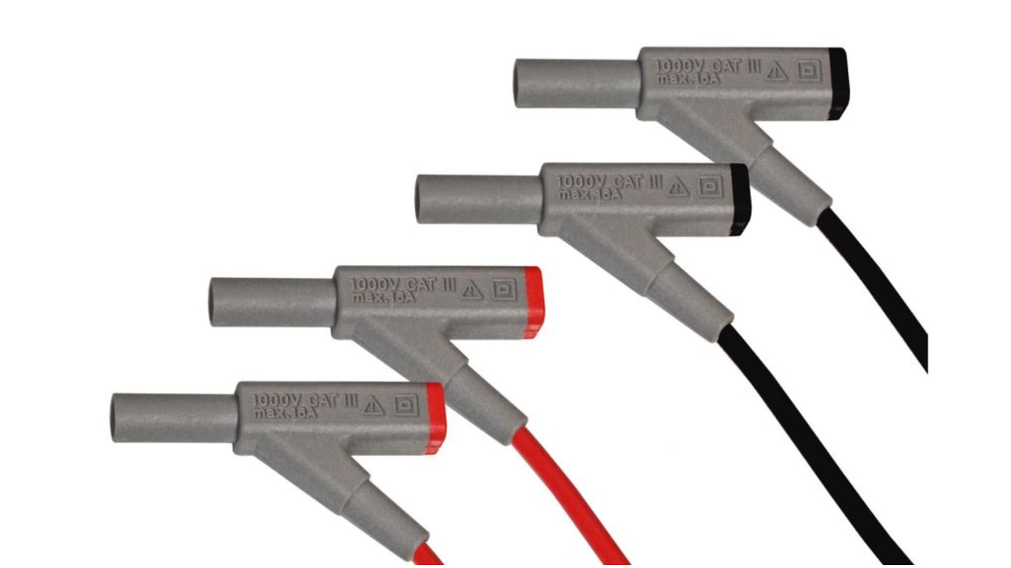 PeakTech Messleitungssatz mit 4 mm Bananenstecker / 16A