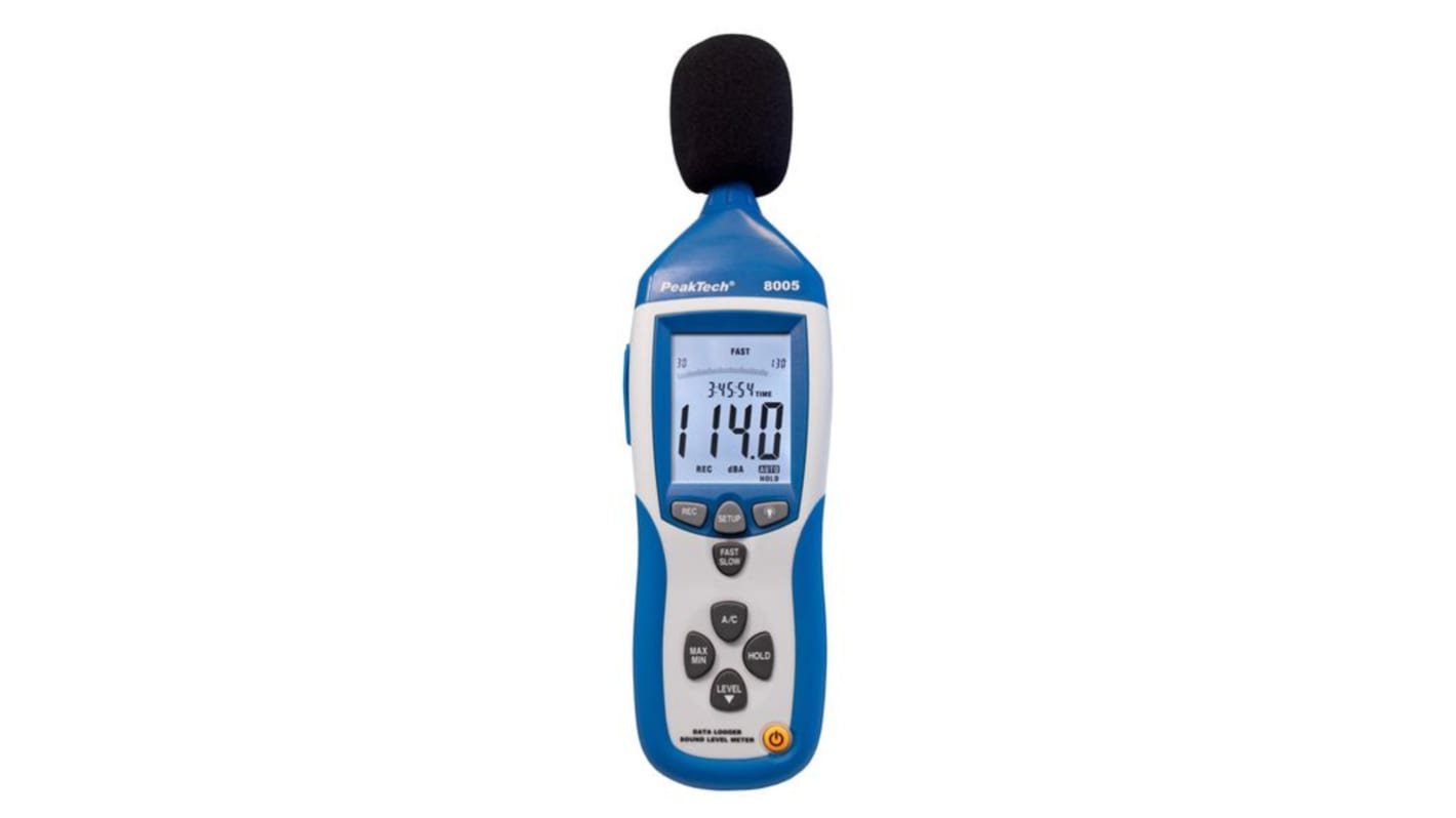 P8005 Sound Level Meter, 39dB to 130dB, 8kHz max