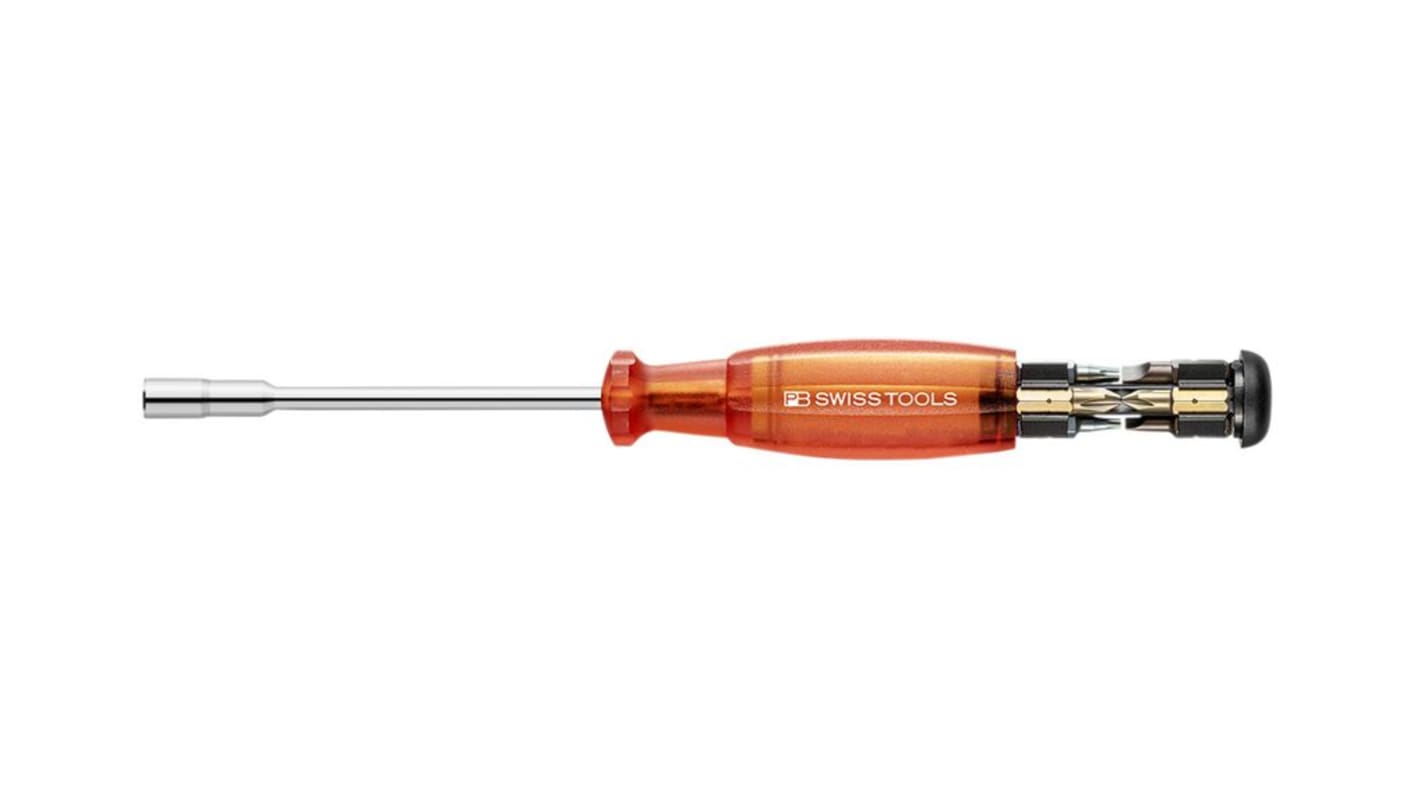 Juego de puntas de atornillar PB SWISS TOOLS de 9 piezas, puntas Phillips, ranurado, Torx