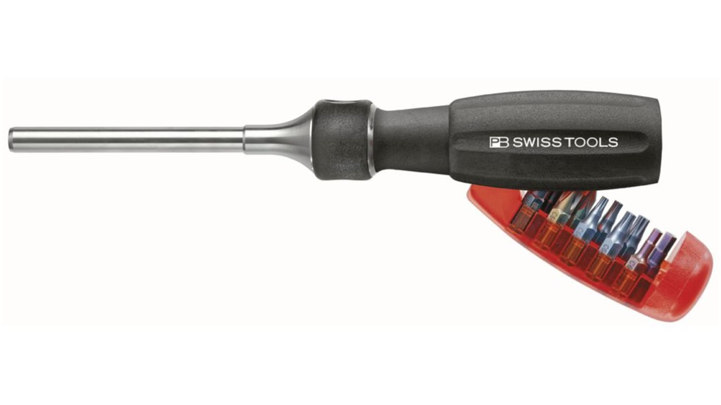 Set di inserti per cricchetti PB SWISS TOOLS PB 6510R 100 1/4 Phillips, Pozidrive, A intaglio, Torx, punte: Esagonale,