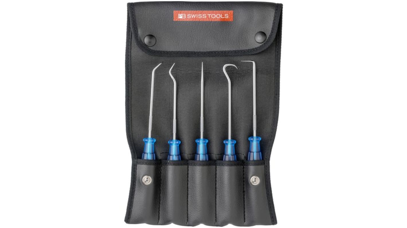 Set with 4 PickTools in a roll-up case