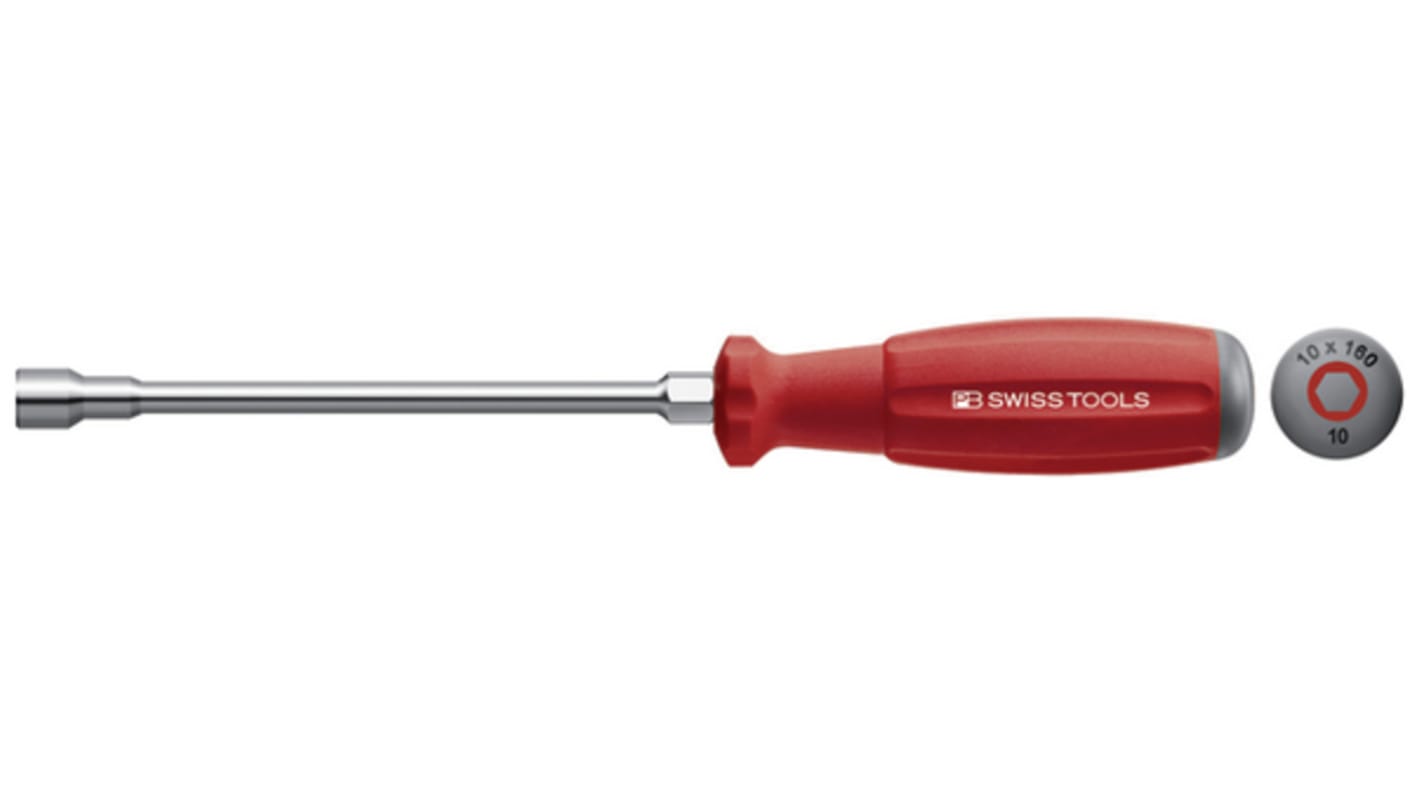 PB SWISS TOOLS Hex Nut Driver, H5 Tip, 120 mm Blade, 230 mm Overall