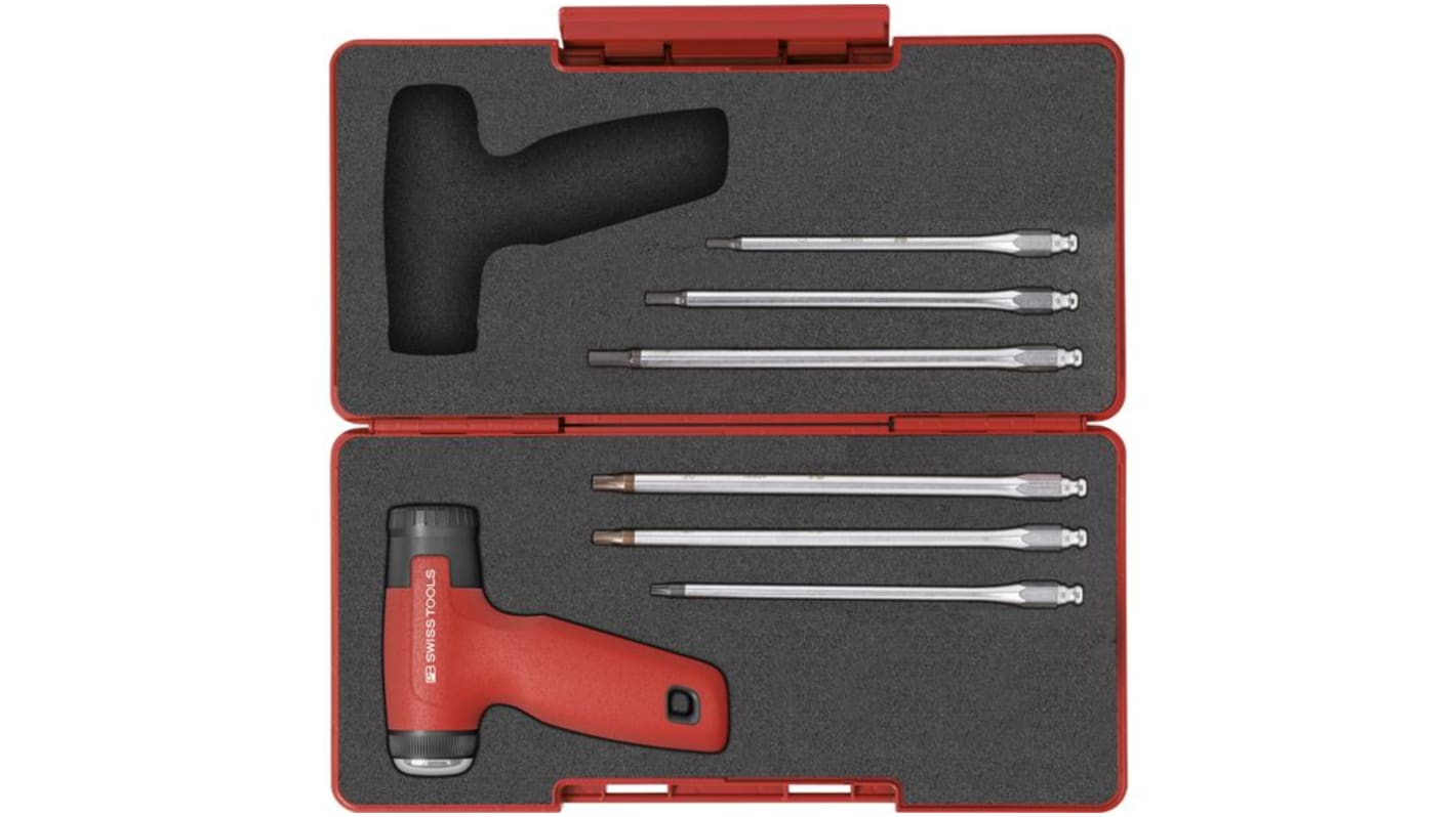 PB SWISS TOOLS Drehmoment-Schraubendreher- und Bitsatz Hex-Antrieb 3.4-16Nm / ±6 %