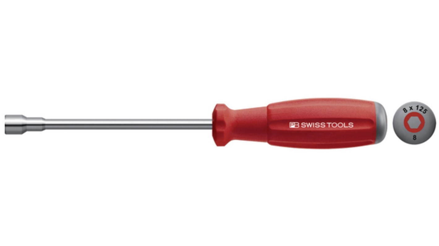 PB SWISS TOOLS Hex Nut Driver, H3.5 Tip, 90 mm Blade, 195 mm Overall