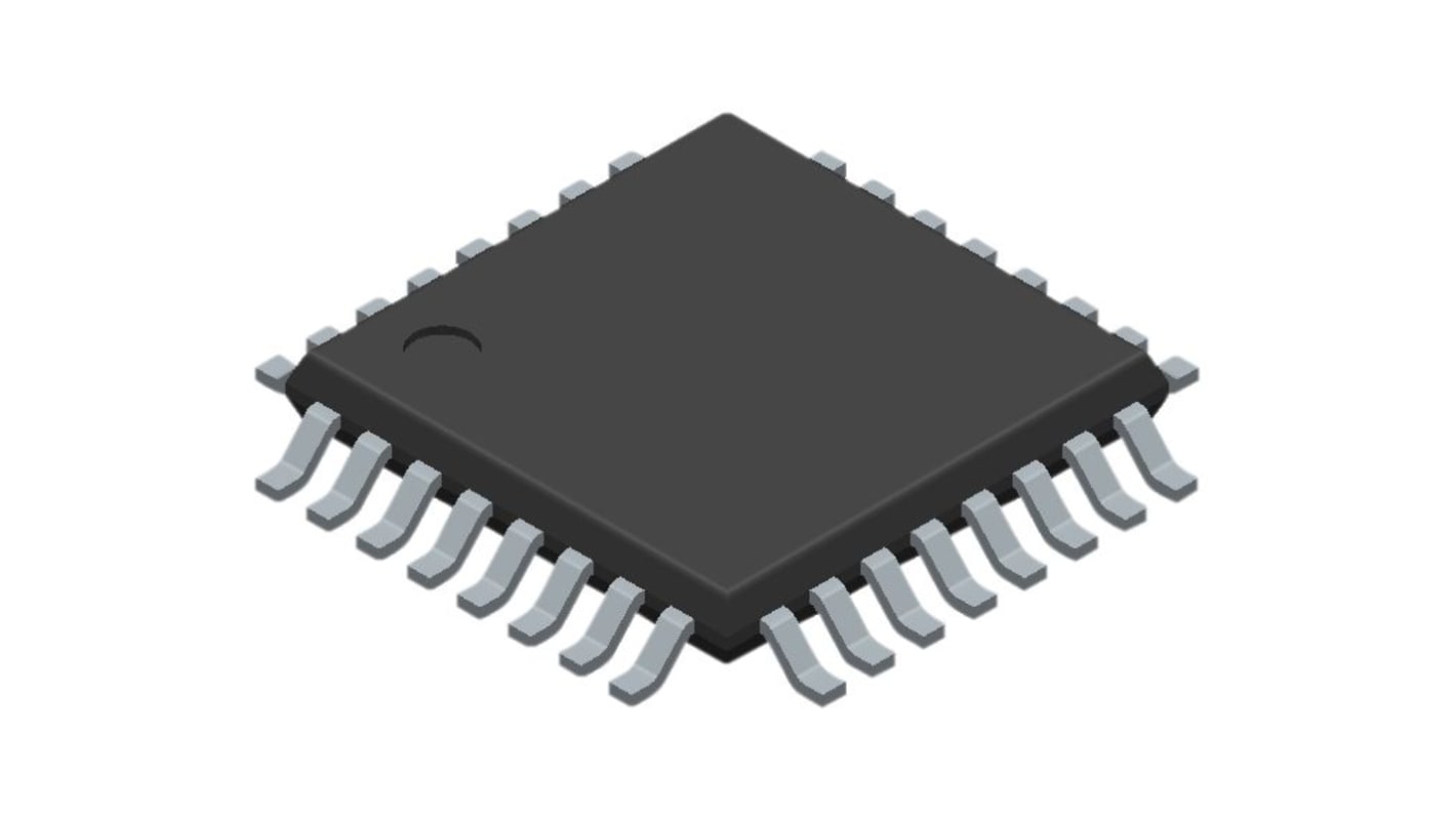 Microchip Atmega单片机, AVR内核, 32针, TQFP, 最大16MHz, 8 千字节 闪存