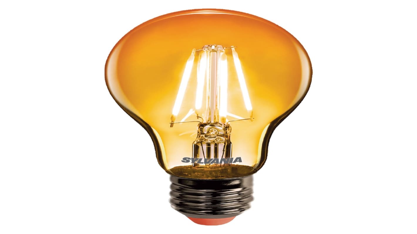 Sylvania ToLEDo Retro Chroma A60 Orange E27 SL E27 LED Bulbs 4 W, Orange, Pear shape