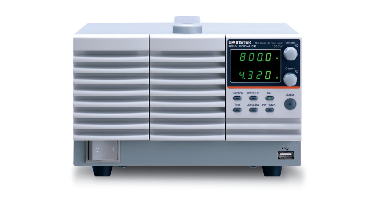 Zasilacz laboratoryjny 0 → 800V 0 → 4.32A RS PRO 1080W Zasilacz wielozakresowy DC