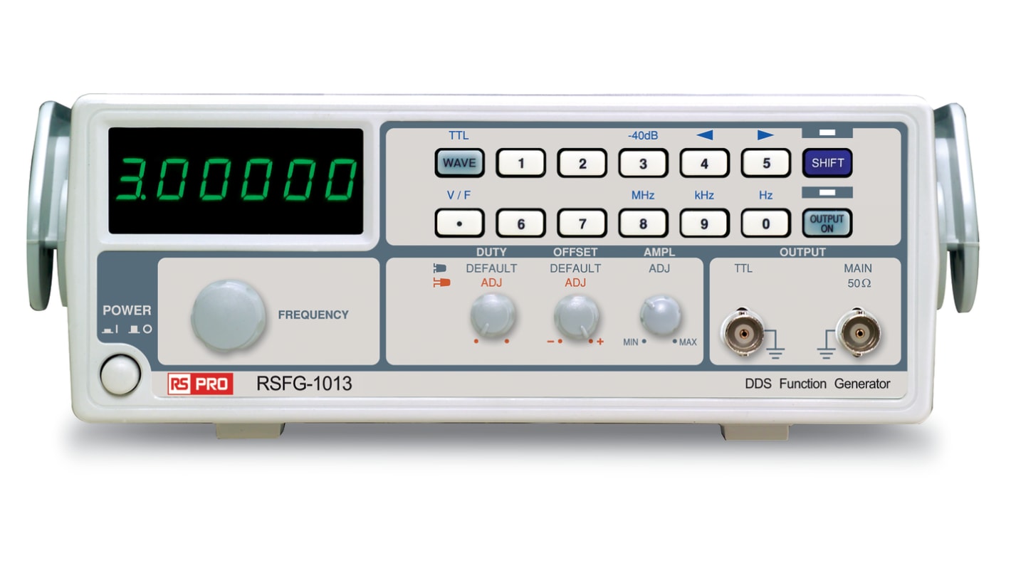 RS PRO Function Generator, 0.1Hz Min, 3MHz Max