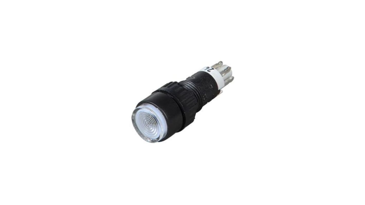 RAFI 1.15.106 Series Illuminated Push Button Switch, On-On, Panel Mount, 9.1mm Cutout, 1NO+1NC, 24V, IP40