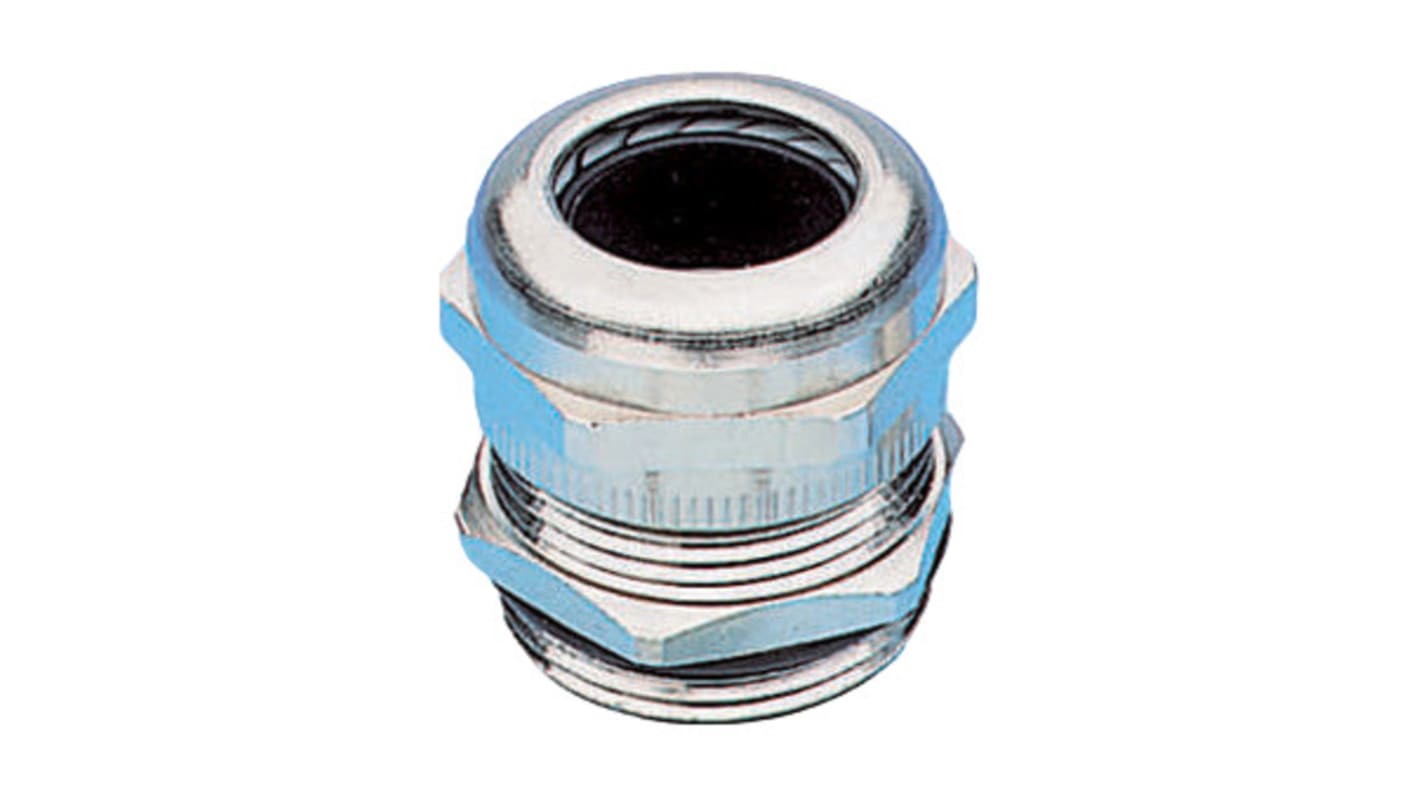 Hummel HSK-M-EMV-D Kabelverschraubung, M12 Messing vernickelt 3mm/ 6.5mm, IP68, IP69K