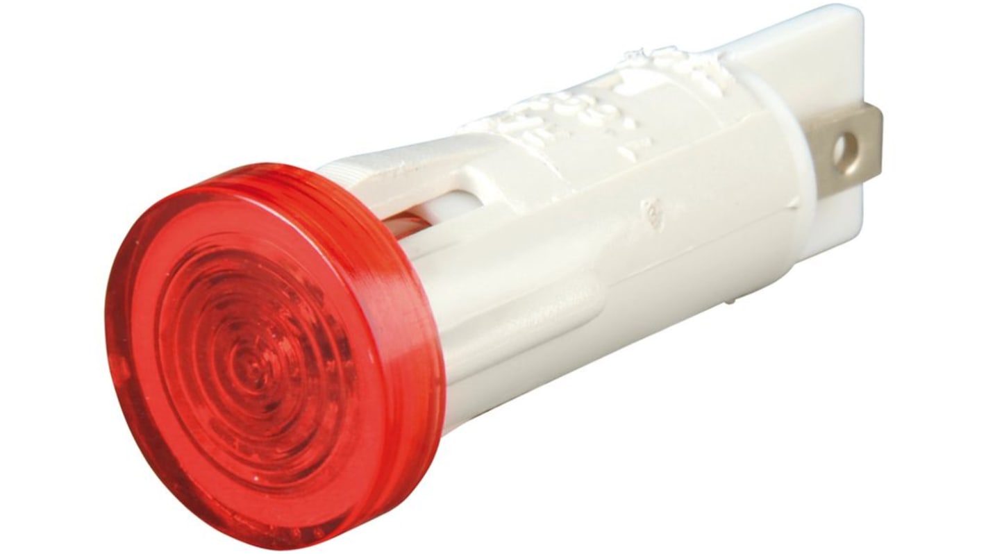 Lampada per indicatori RAFI Rosso Neon, 230V