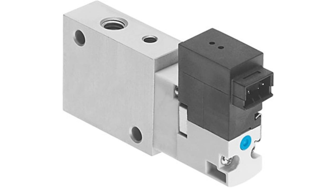 VOVG Pneumatik-Magnetventil 3/2 Open, Single Solenoid M5, Elektrisch-betätigt 24V dc