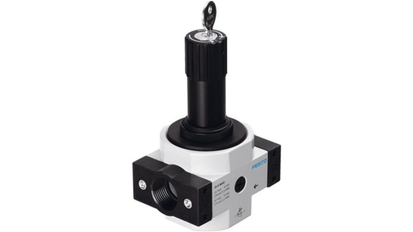 Festo Pneumatic Regulator - 0.5bar to 12bar, 16bar max. input, 194675