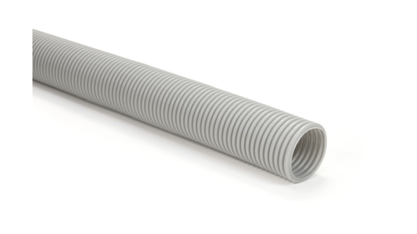 HellermannTyton Flexible Conduit, 50mm Nominal Diameter, Polyethylene, Grey