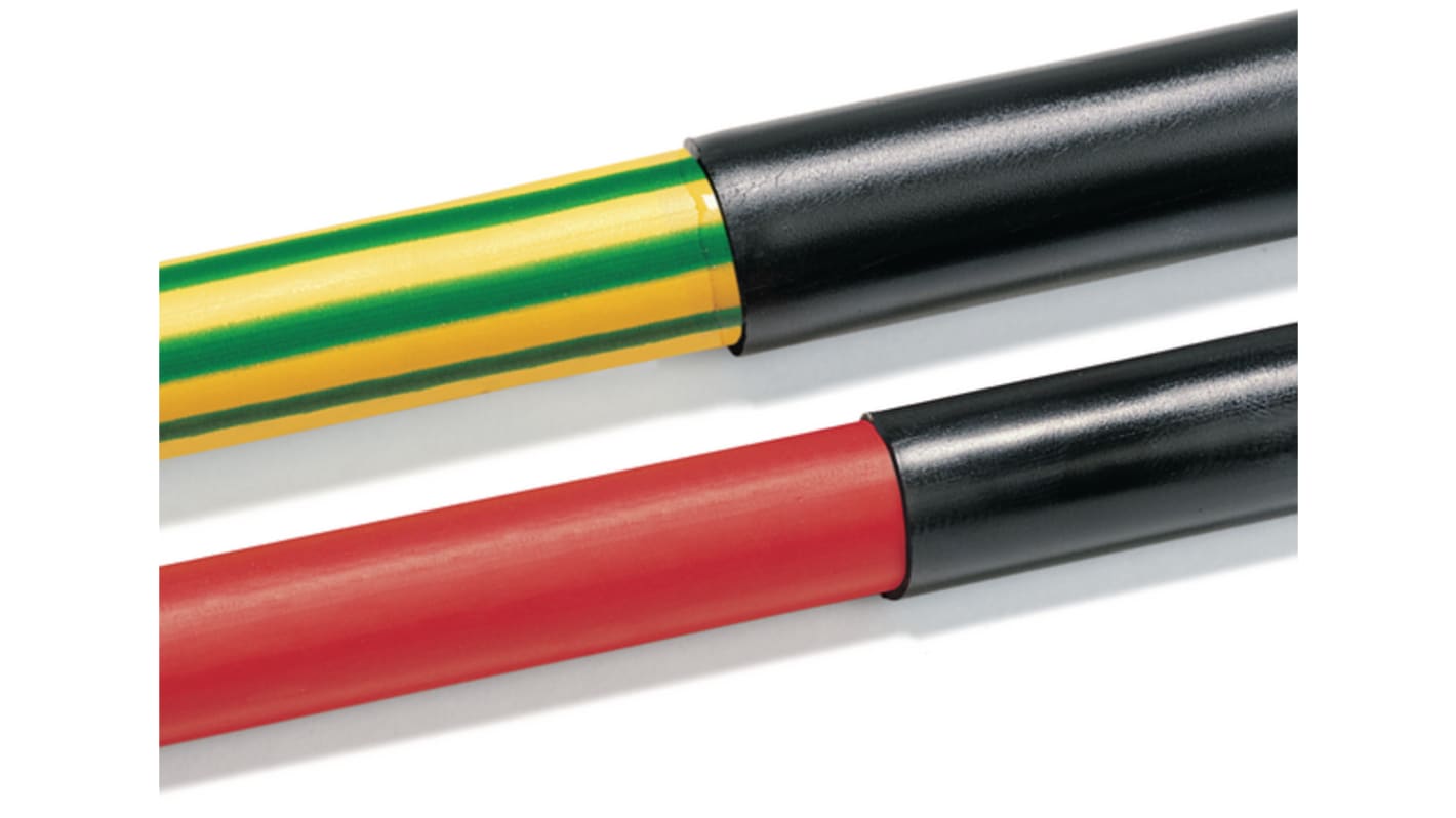 Adhesive Lined Halogen Free Heat Shrink Tubing, Black 50.8mm Sleeve Dia. x 60m Length 2:1 Ratio, 315 Series