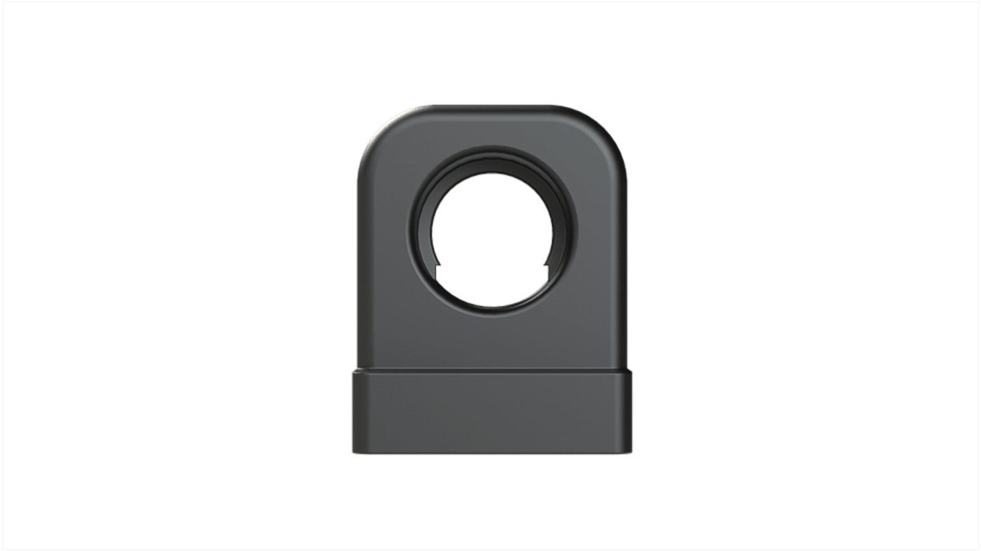 One Piece Conduit Support System, Conduit Fitting, 7mm Nominal Size, Polyamide 6, Black