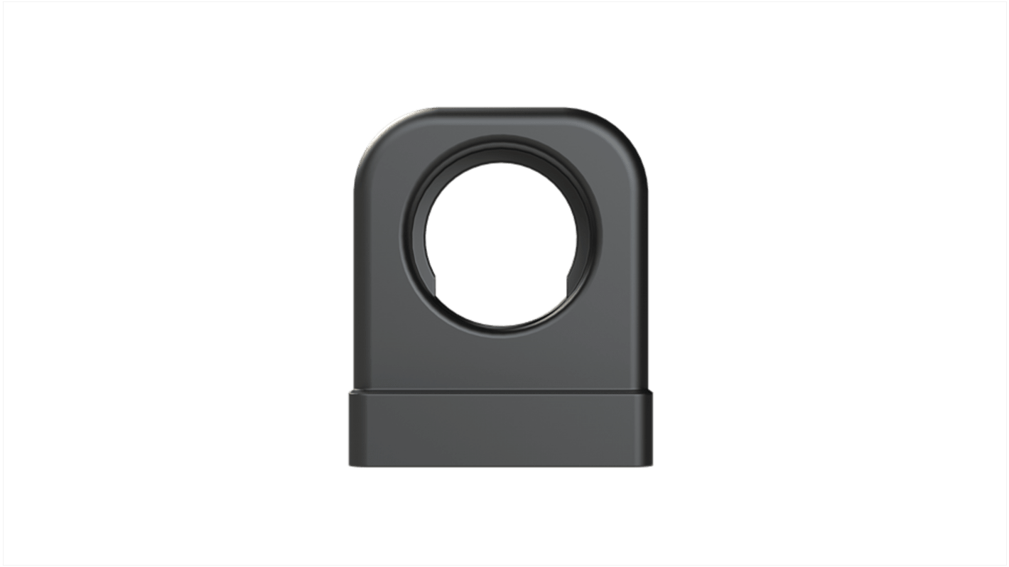 One Piece Conduit Support System, Conduit Fitting, 10mm Nominal Size, Polyamide 6, Black