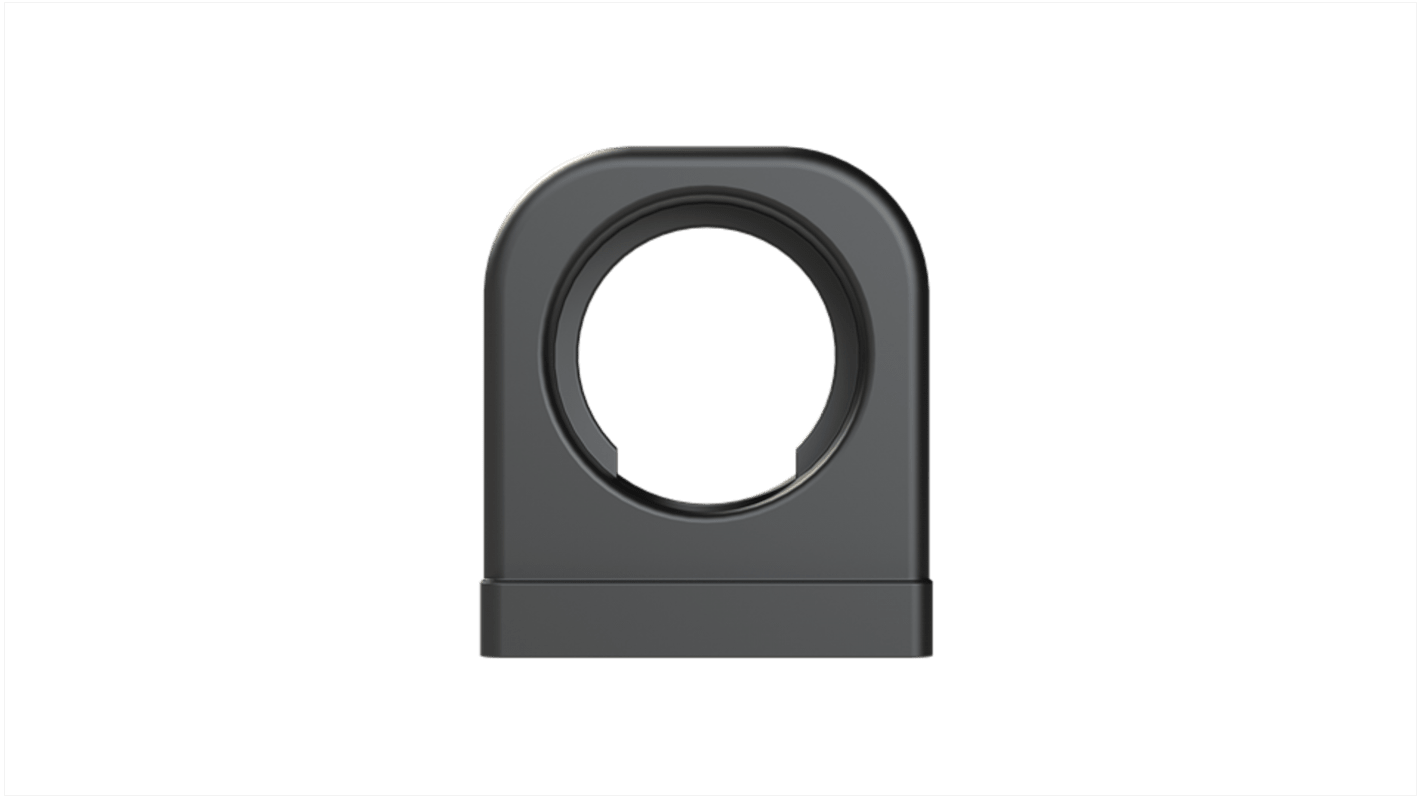 One Piece Conduit Support System, Conduit Fitting, 17mm Nominal Size, Polyamide 6, Black