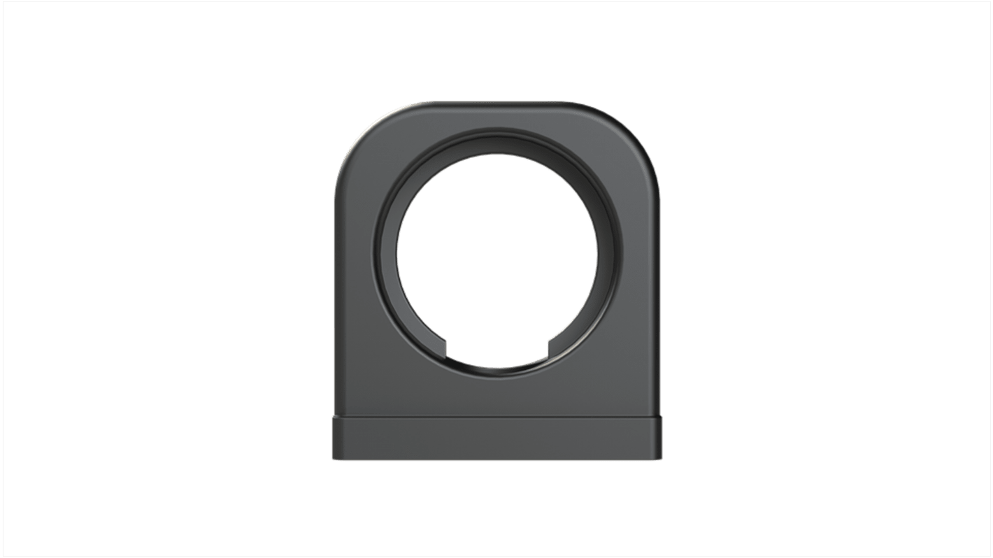 One Piece Conduit Support System, Conduit Fitting, 23mm Nominal Size, Polyamide 6, Black
